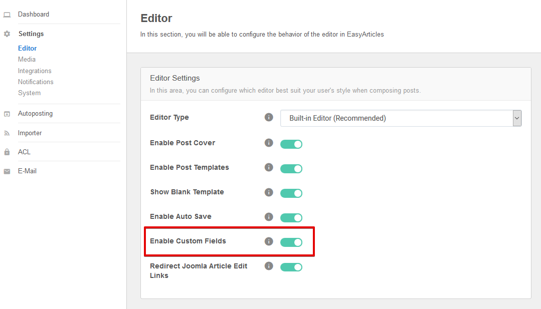 Custom Fields