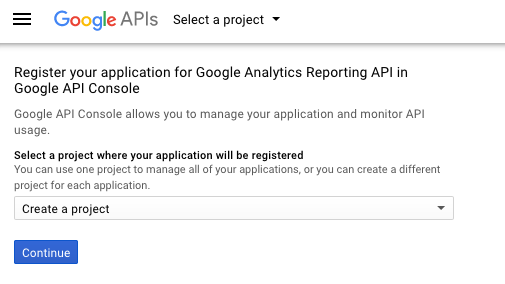 Google Analytics Reporting API