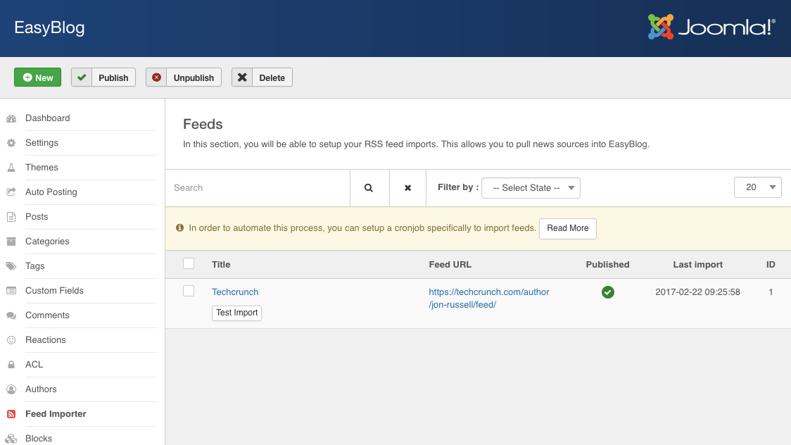 Feed Importer