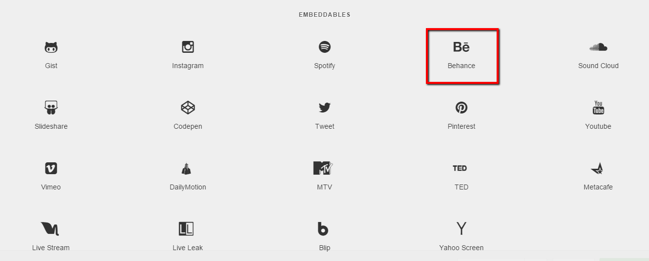 Behance Block