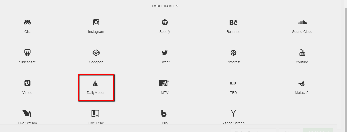 DailyMotion Block
