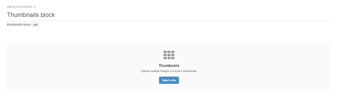 Thumbnails block