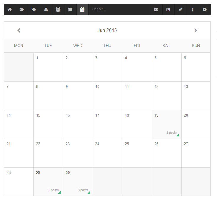 Calendar Layout