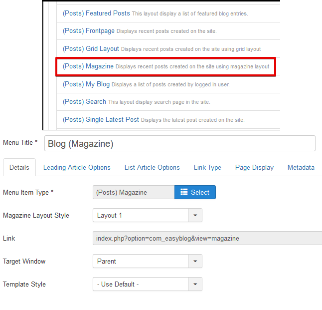 Magazine Layout