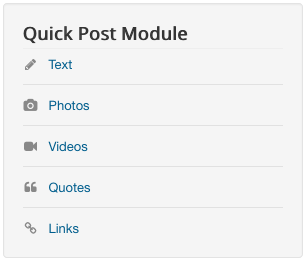 Quick Post Module