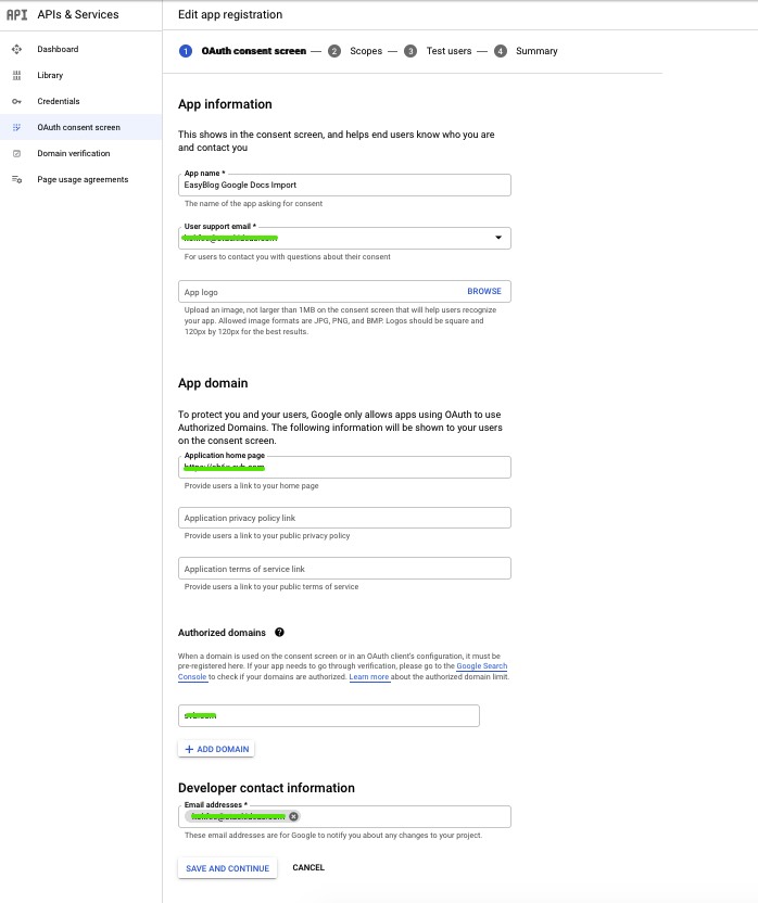 Enable Google APIs & Services
