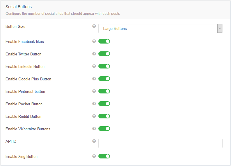 Social Buttons