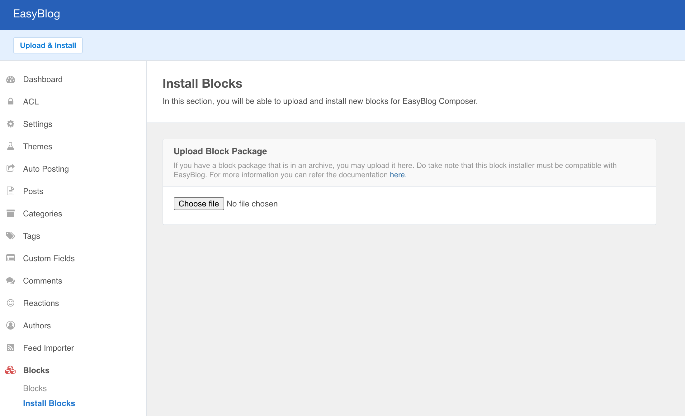 Install Block