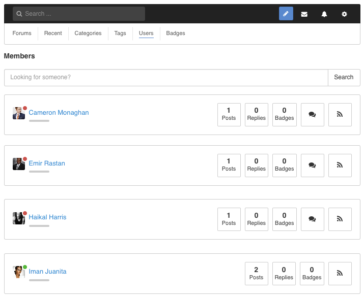 Users Layout