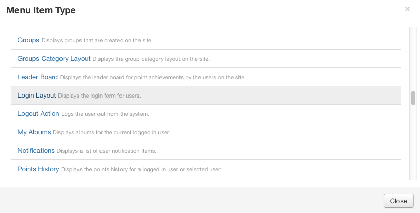Login Layout