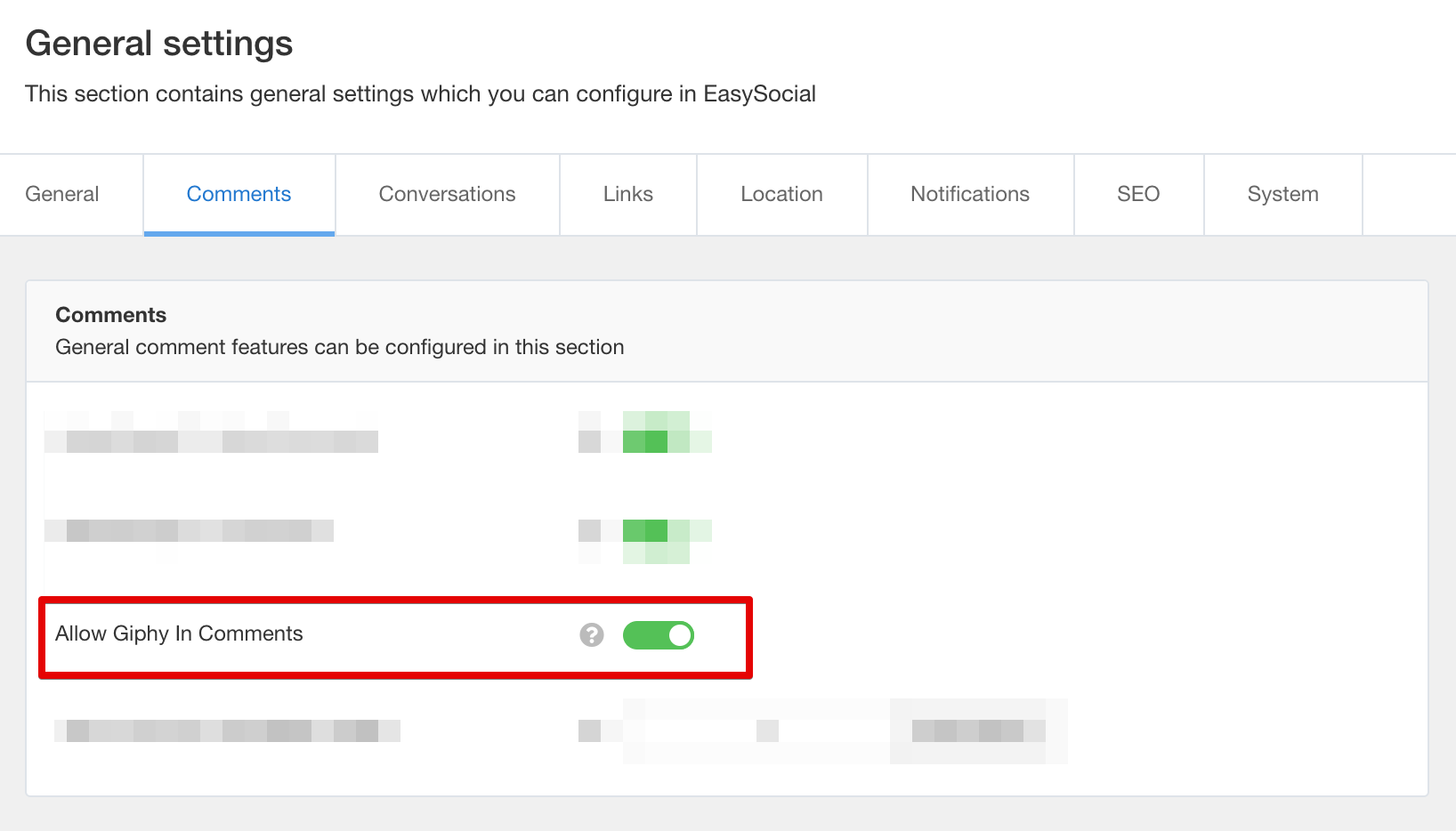 Enable Giphy For Comments Form