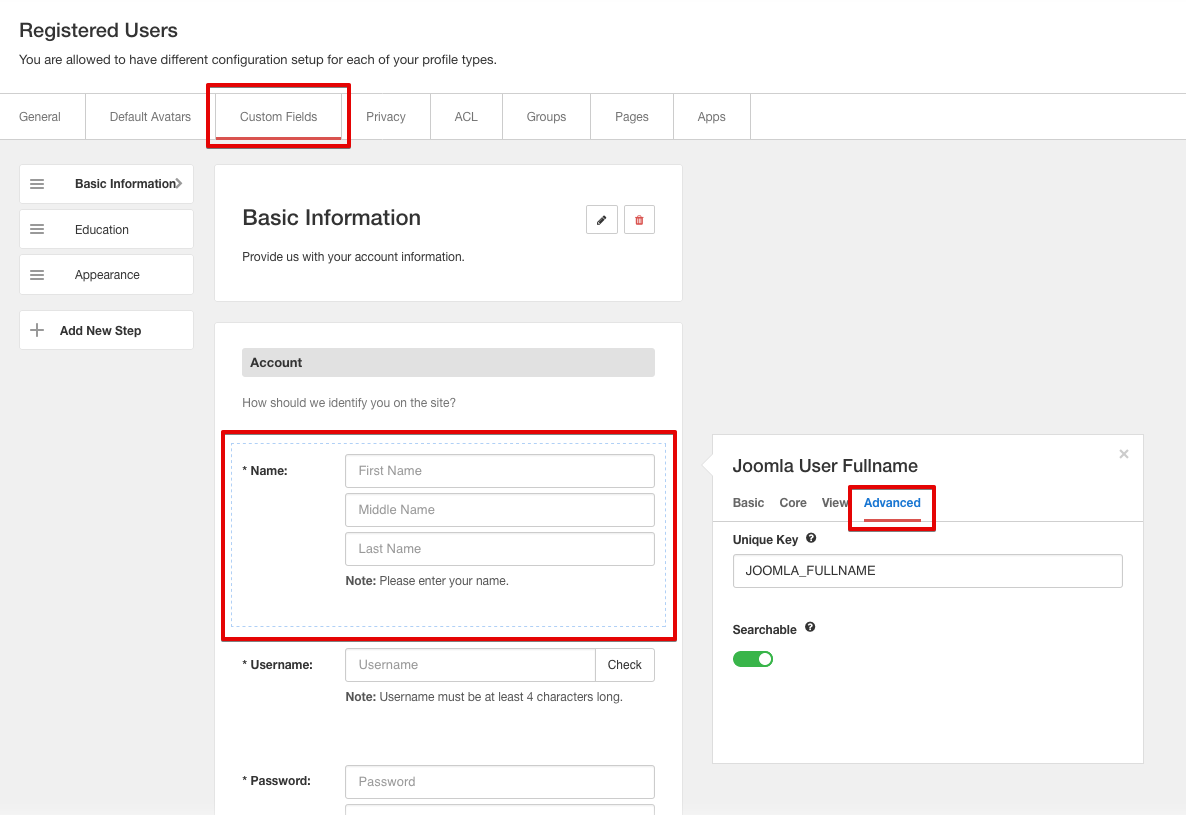 Registration Module