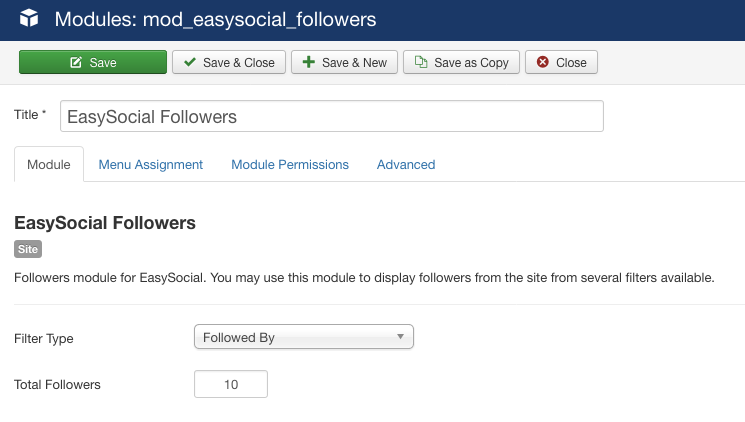 Followers Module