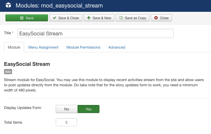 Stream Module