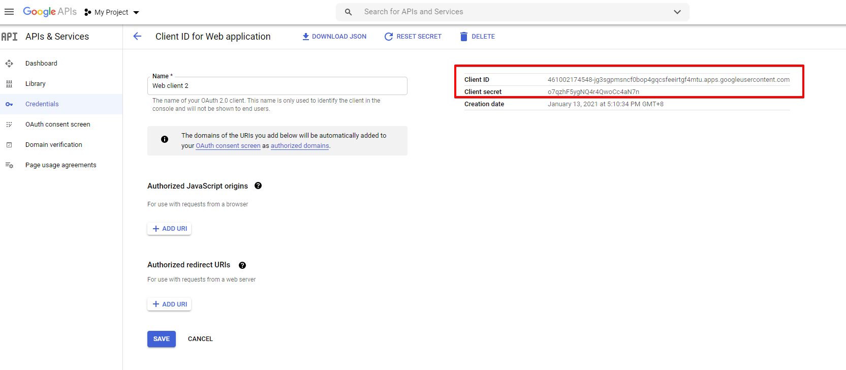 Google Configuration