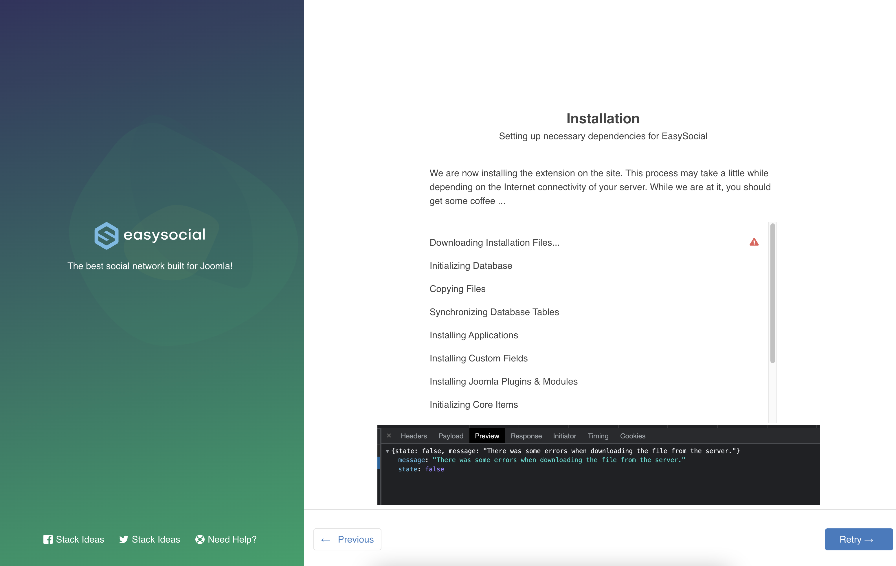 Installation Issues