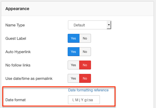Datetime Format