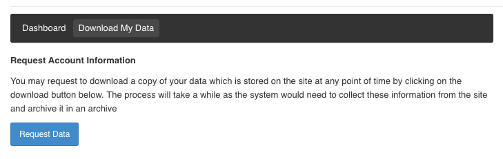 GDPR Settings Integration