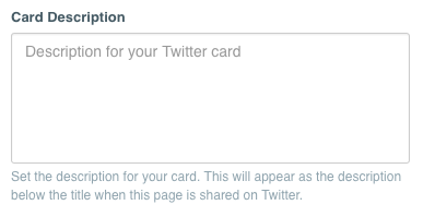 Twitter Configuration