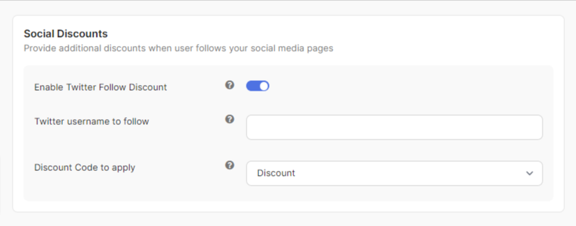 Social Discounts