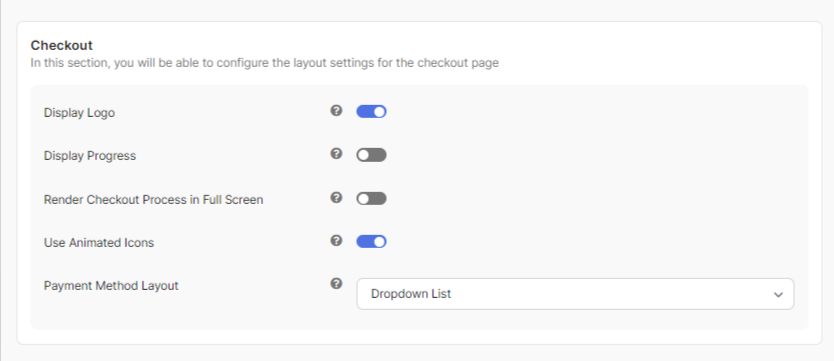 Layout Checkout
